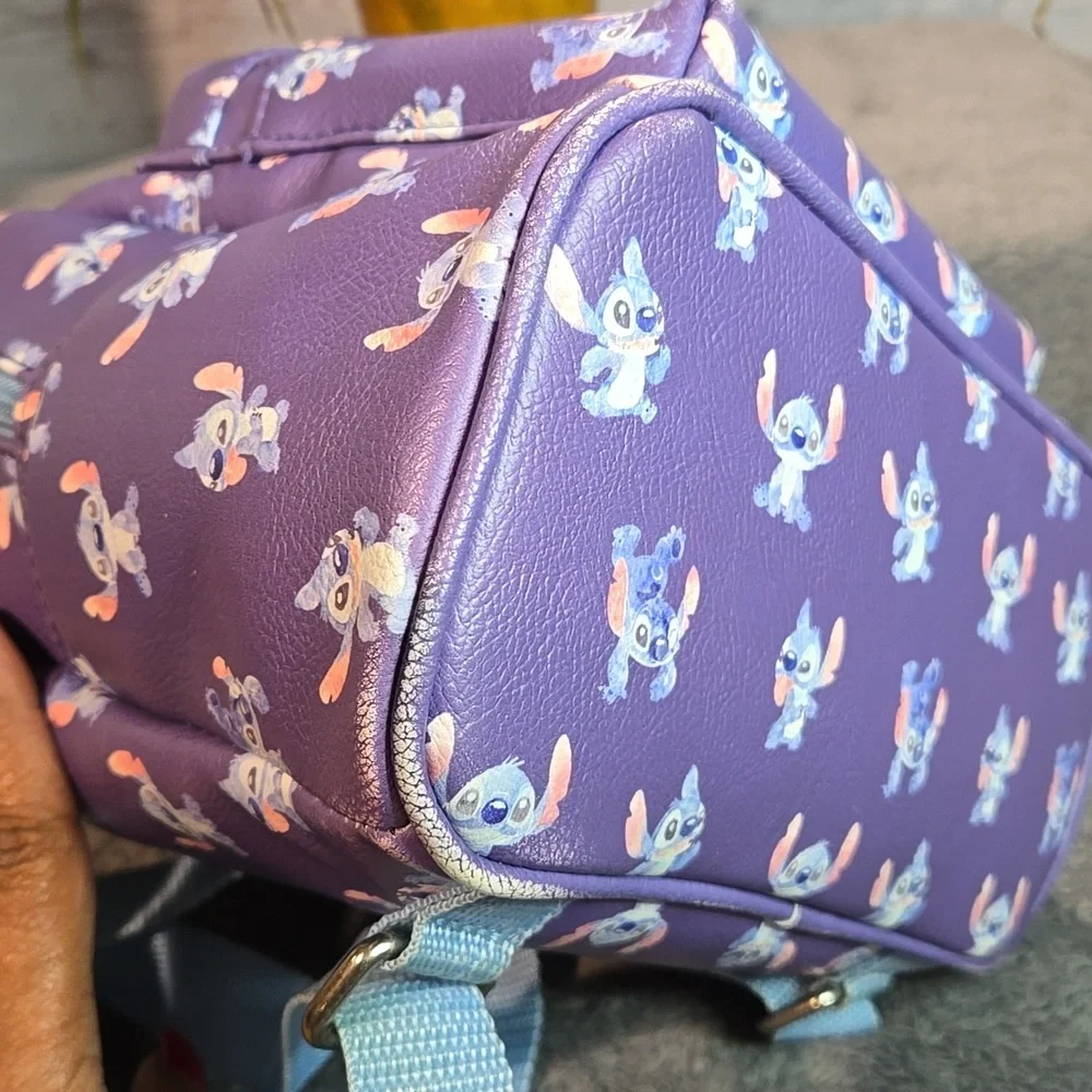 Loungefly Disney Lilo & Stitch Poses Mini Backpack Bag With Pineapple Charm